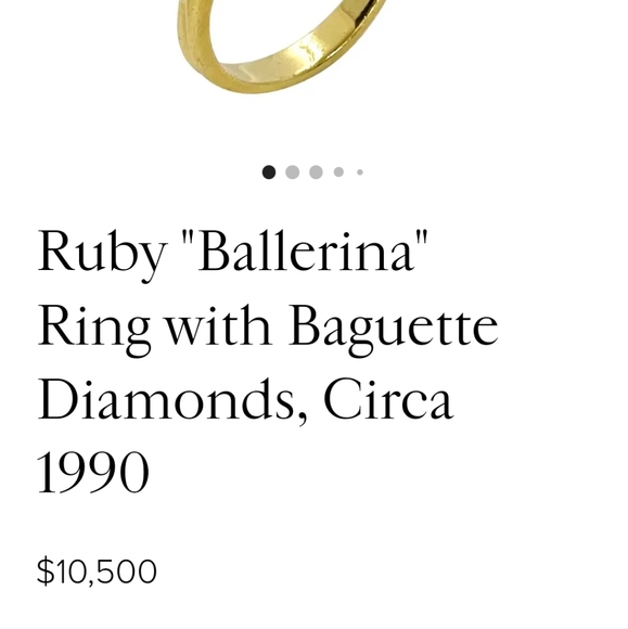 Ballerina Ruby & diamond ring. - Picture 10 of 14